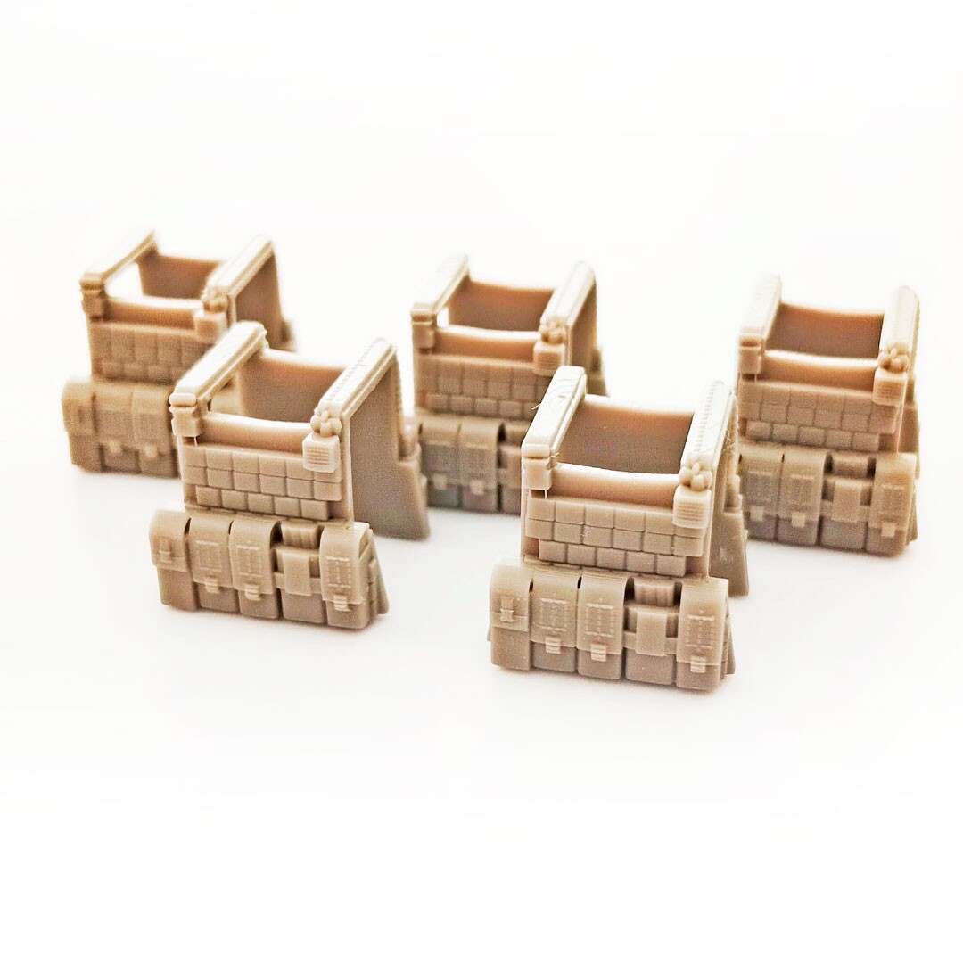 Military SWAT Tactical Vest PC GEN3 Armor for Minifigures , 5PCS Brick MOC Toy