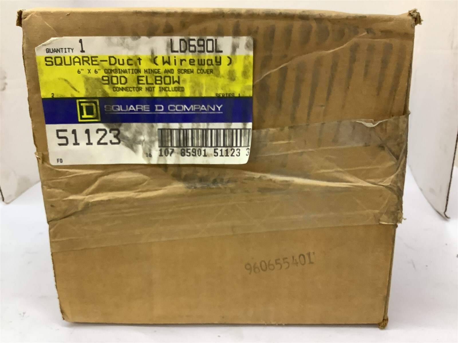 Sqaure D LD690L 6" x 6" Wire Way 90D Elbow
