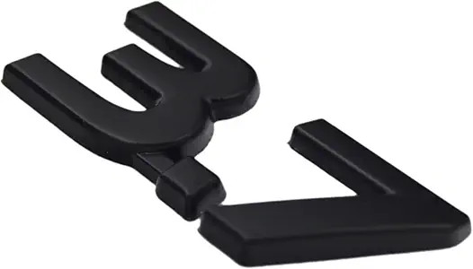 Metal Blackout 3.7 Fender Side Boot Emblem Badge Decal for Q50 Q60 Q70 Black