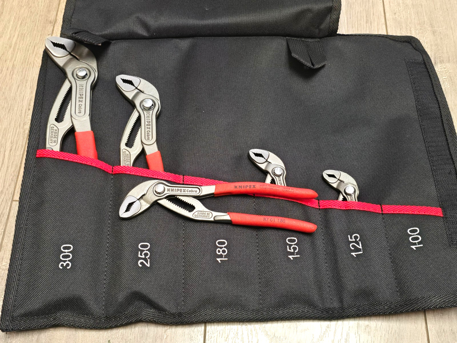 Knipex Tools 001955S5 5pc Cobra Pro Plier Set 5", 6", 7", 10" & 12" w/Pouch
