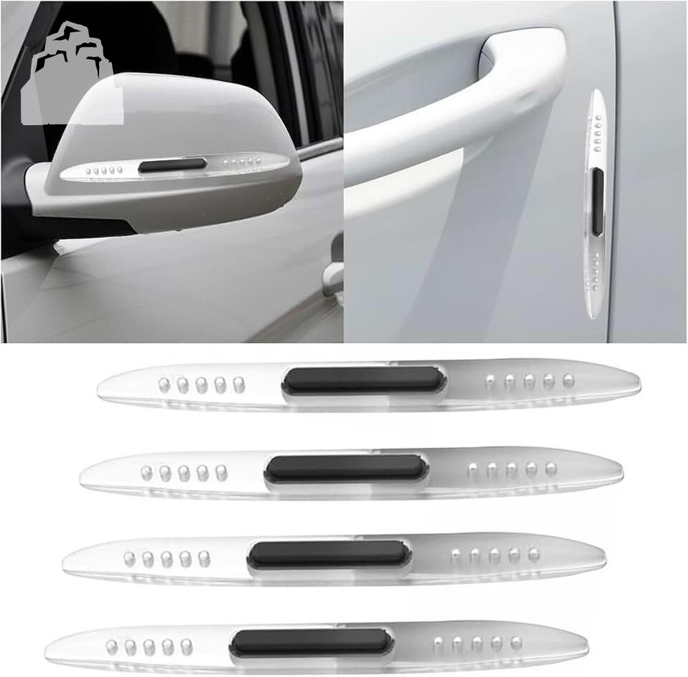 4PCS Car Door Edge Guards, Anti-Collision Bumper Protector Transparent