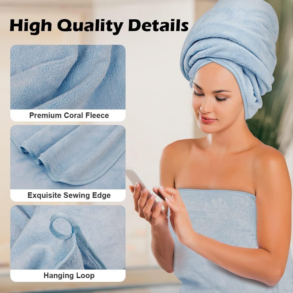 Orighty 2Pack Microfiber Bath Towels 27'' x 54'' Soft, Absorbent, QuickDryin...