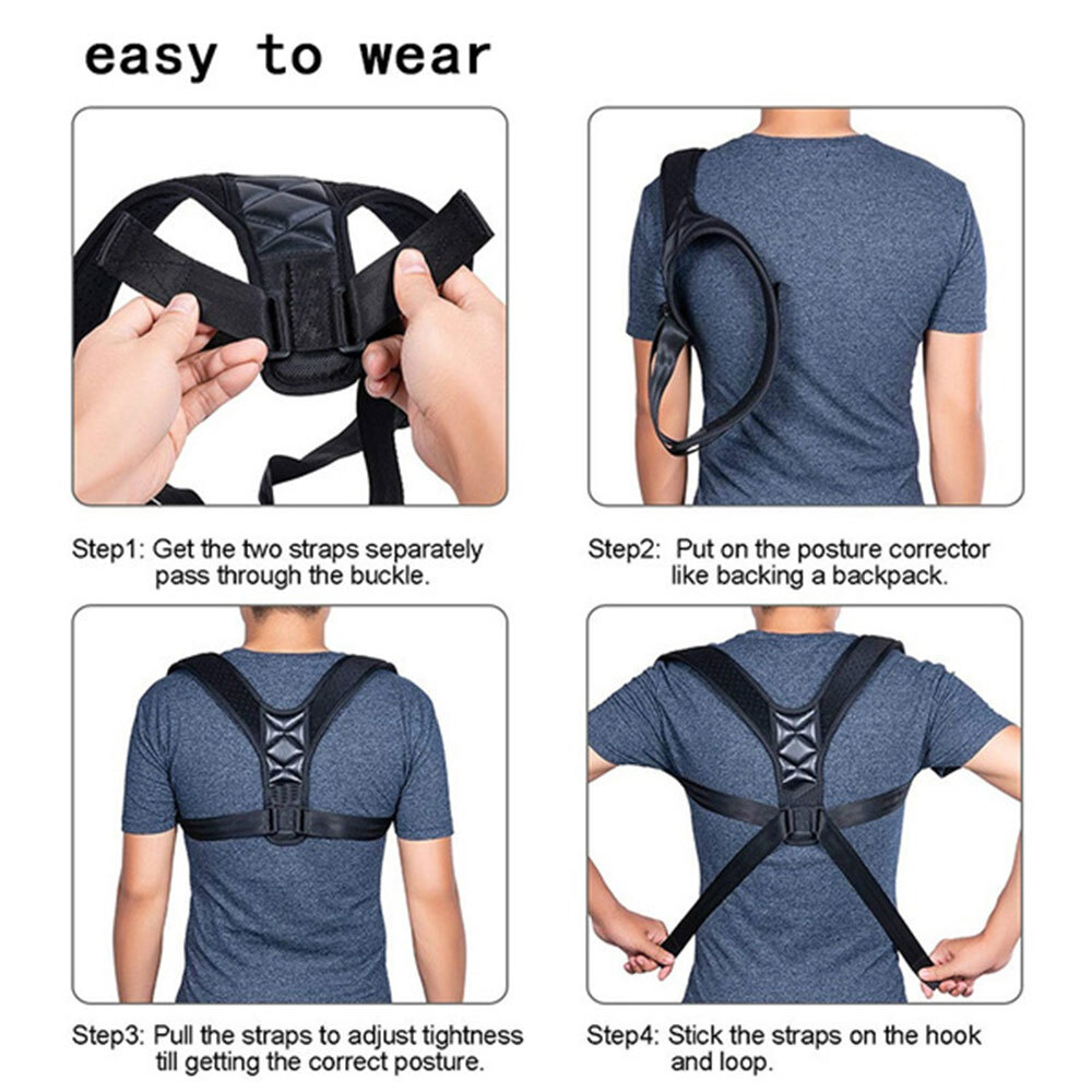 Posture corrector for Men - Adjustable Back Posture Corrector Women True Fit