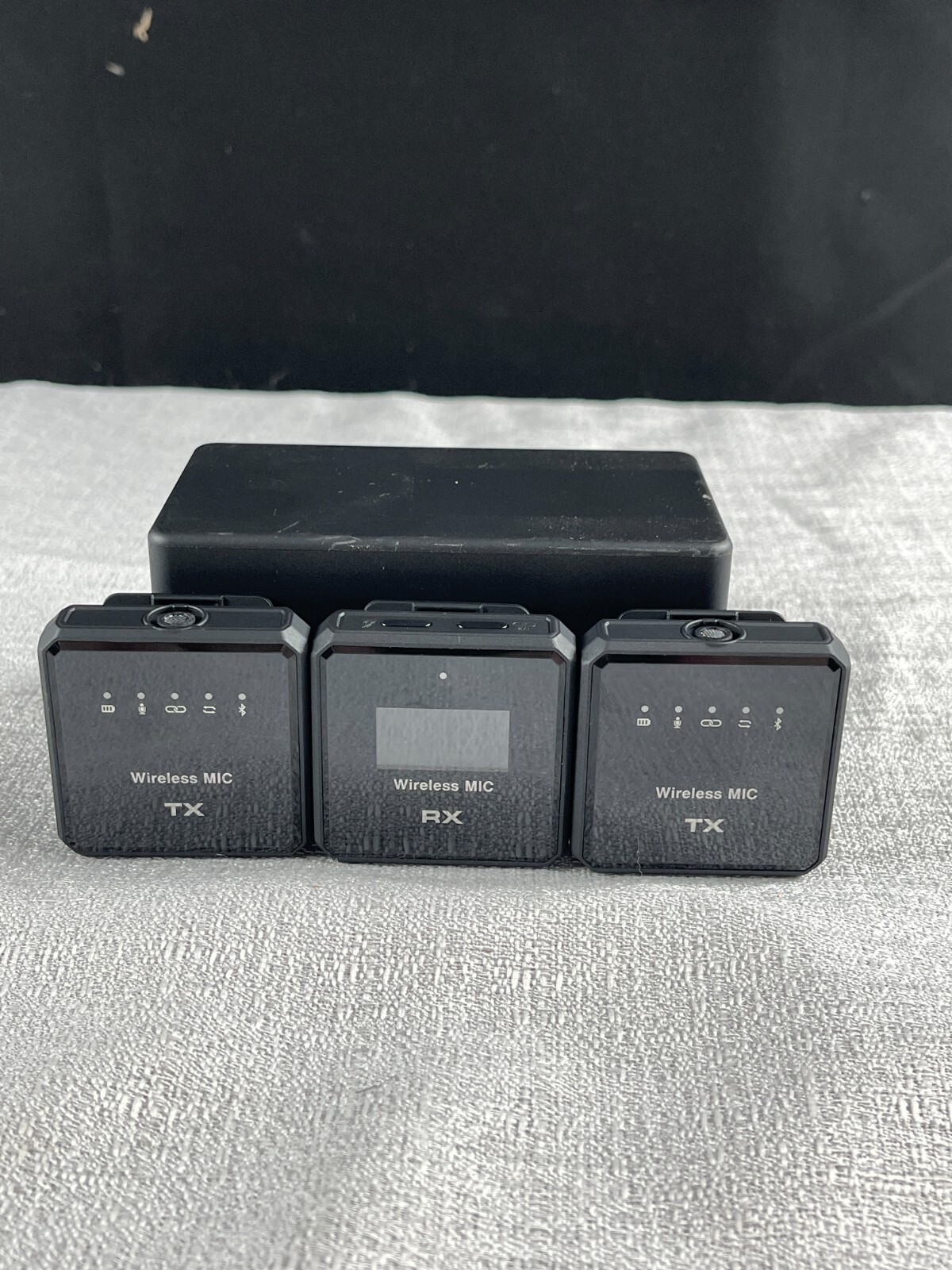 Drimzate Black Wireless Lavalier Microphone System For Camera Android