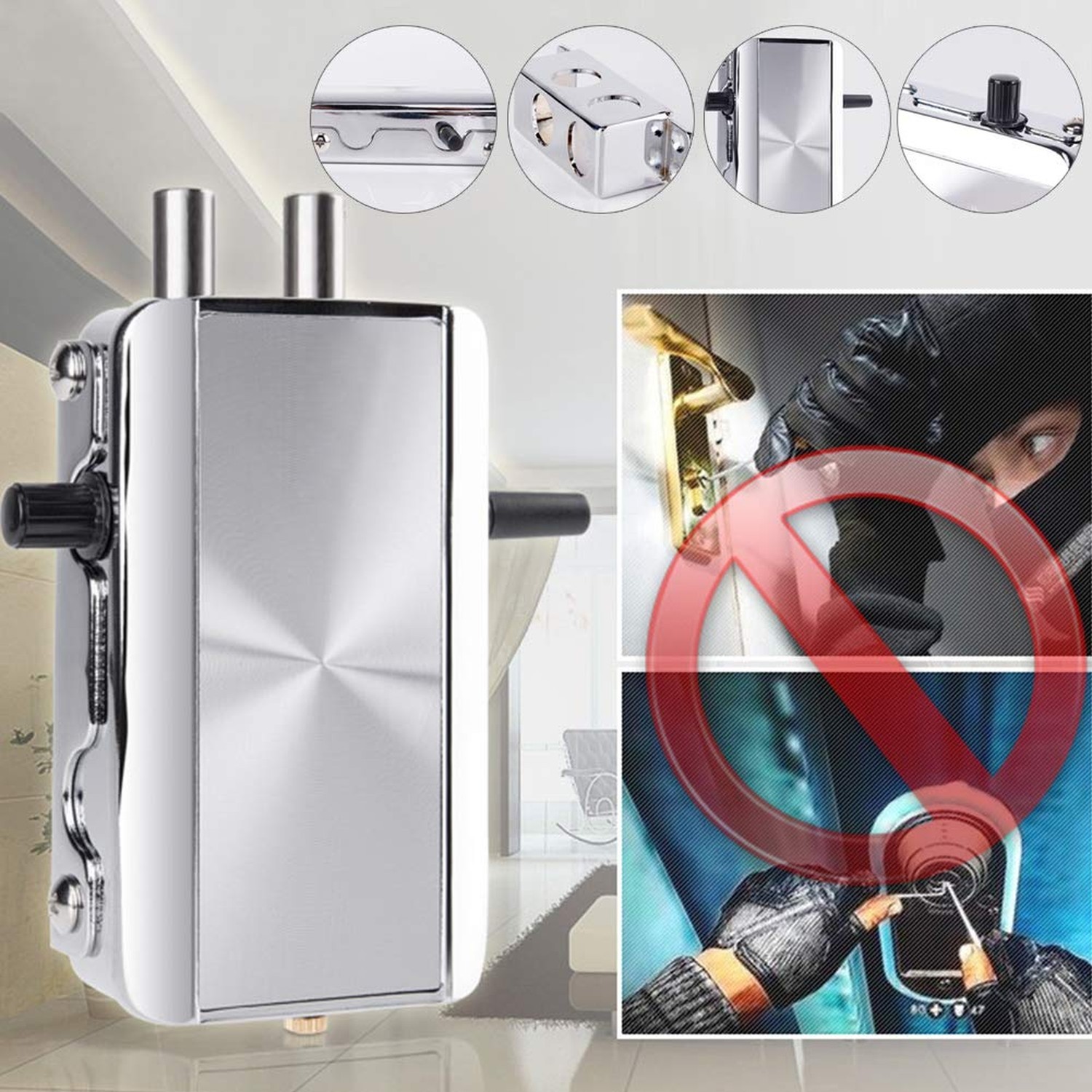Remote Control Door Lock, Smart Wireless Anti-Theft Lock, Keyless Entry Lock,...