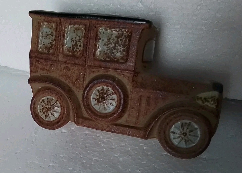 1970s Rolls Royce Stoneware Planter Made In Japan