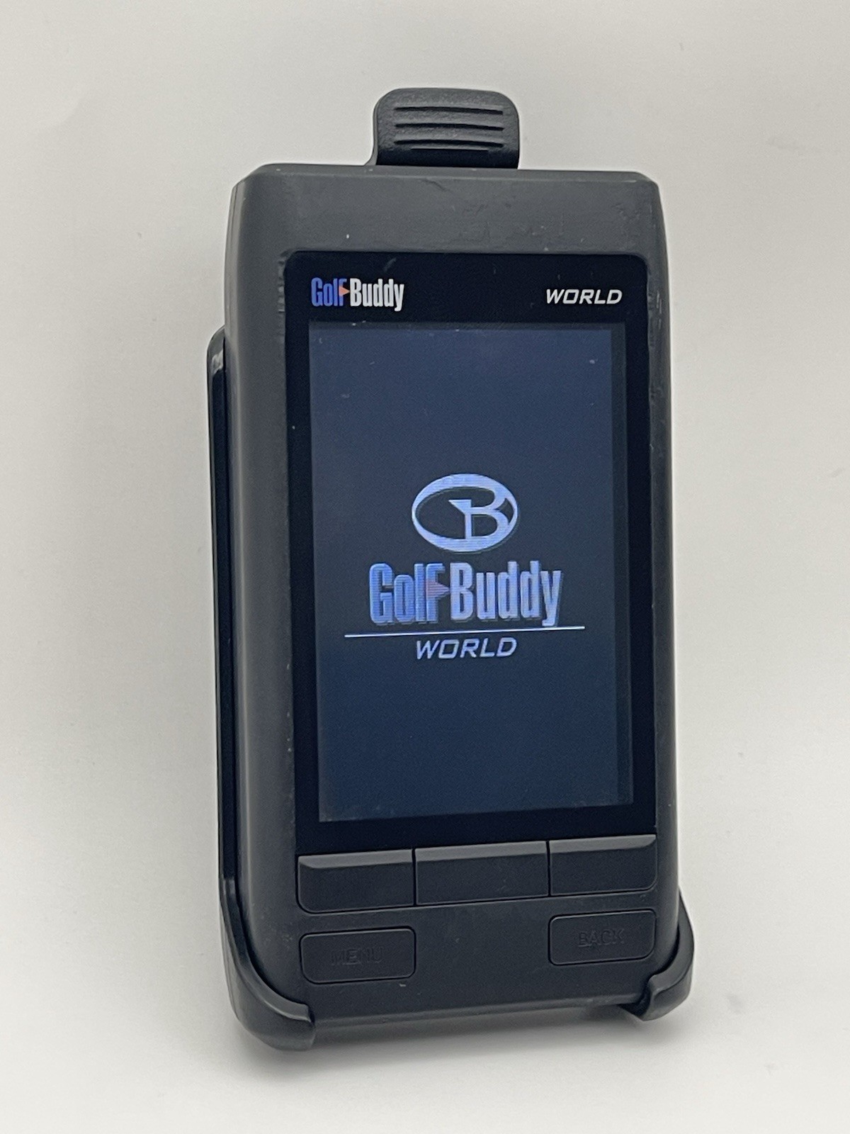 Golf Buddy World DSC-GB400 GPS Rangefinder Unit W/ Mount Clip Excellent