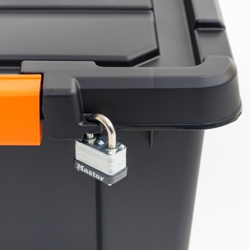 Heavy Duty Plastic Storage Bins W/ Lids Stackable Totes Garage Tool Storage New