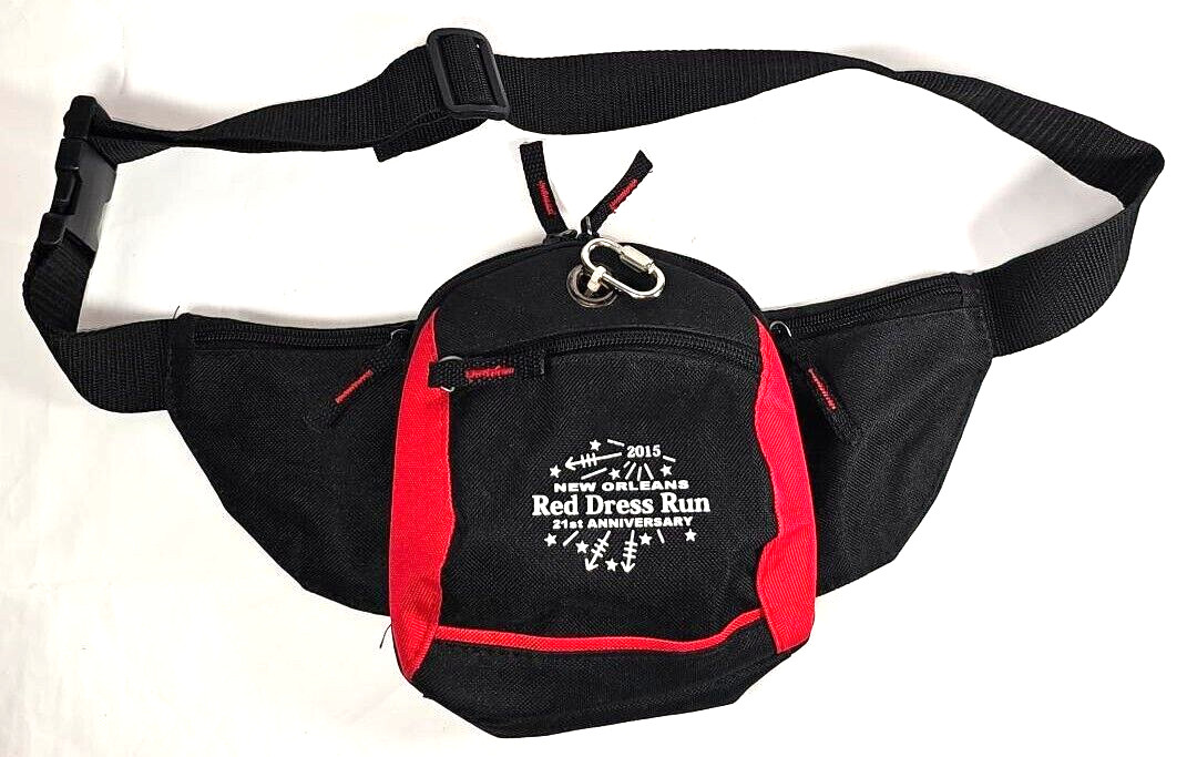 Red Dress Run Fanny Pack Black 2015 Anniversary French Quarter New Orleans