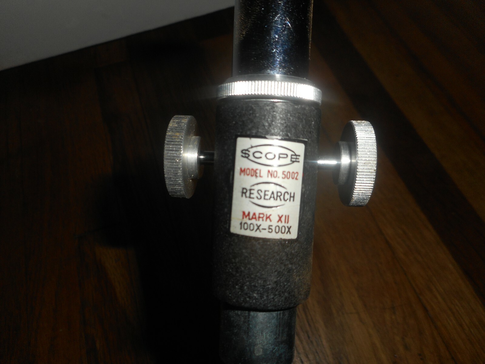 Vintage MARX XII Model 5002 100x-500x SCOPE STUDENT MICROSCOPE in CASE