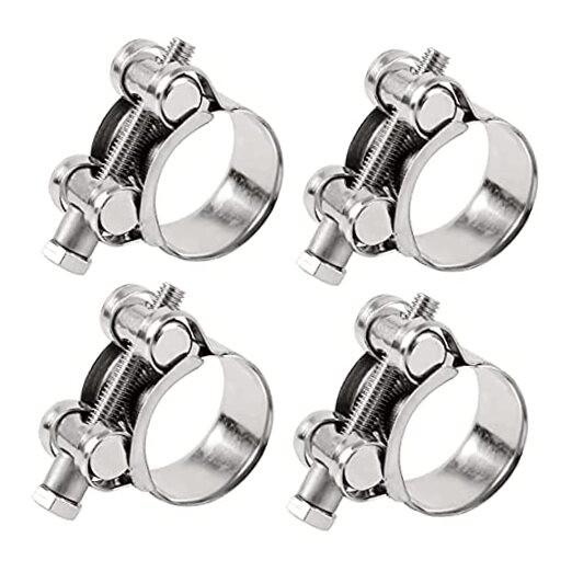 T-Bolt Hose Clamps, Adjust Tube Clamps 304 Stainless Steel Heavy Duty 23-25mm