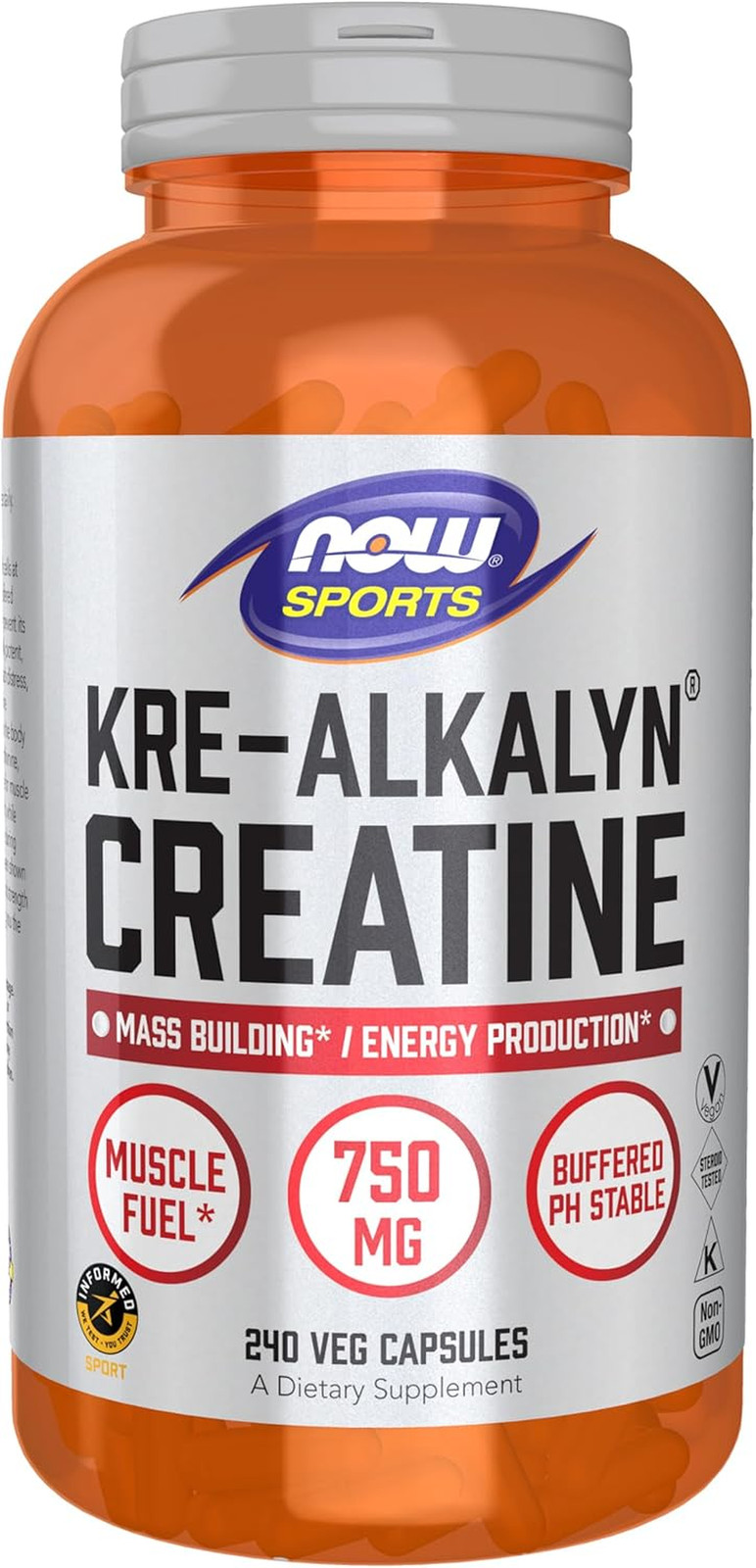 Sports Nutrition, Kre-Alkalyn Creatine 750 Mg, Mass Building*/Energy Producti...
