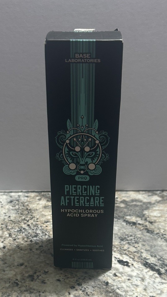 Base Labs Piercing Aftercare Hypochlorous Acid Spray - For All Body Piercings