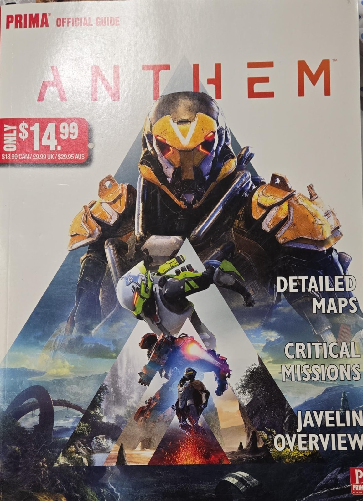 Anthem Prima Official Game Guide Maps Missions Javelins