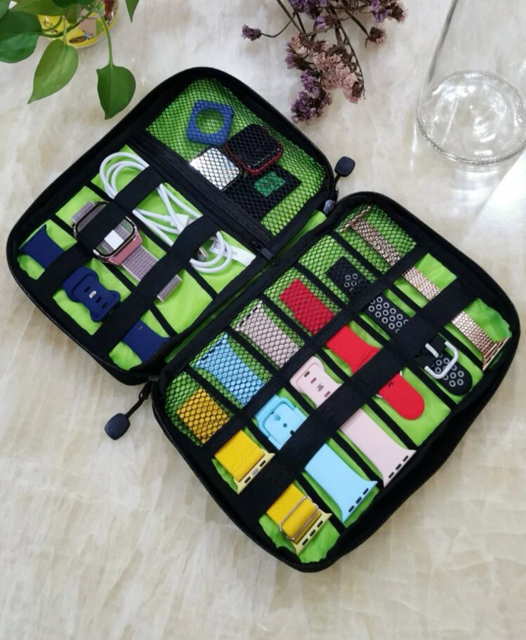Travel Electronics Cable Organizer Storage Bag Portable Accessories USB Cards