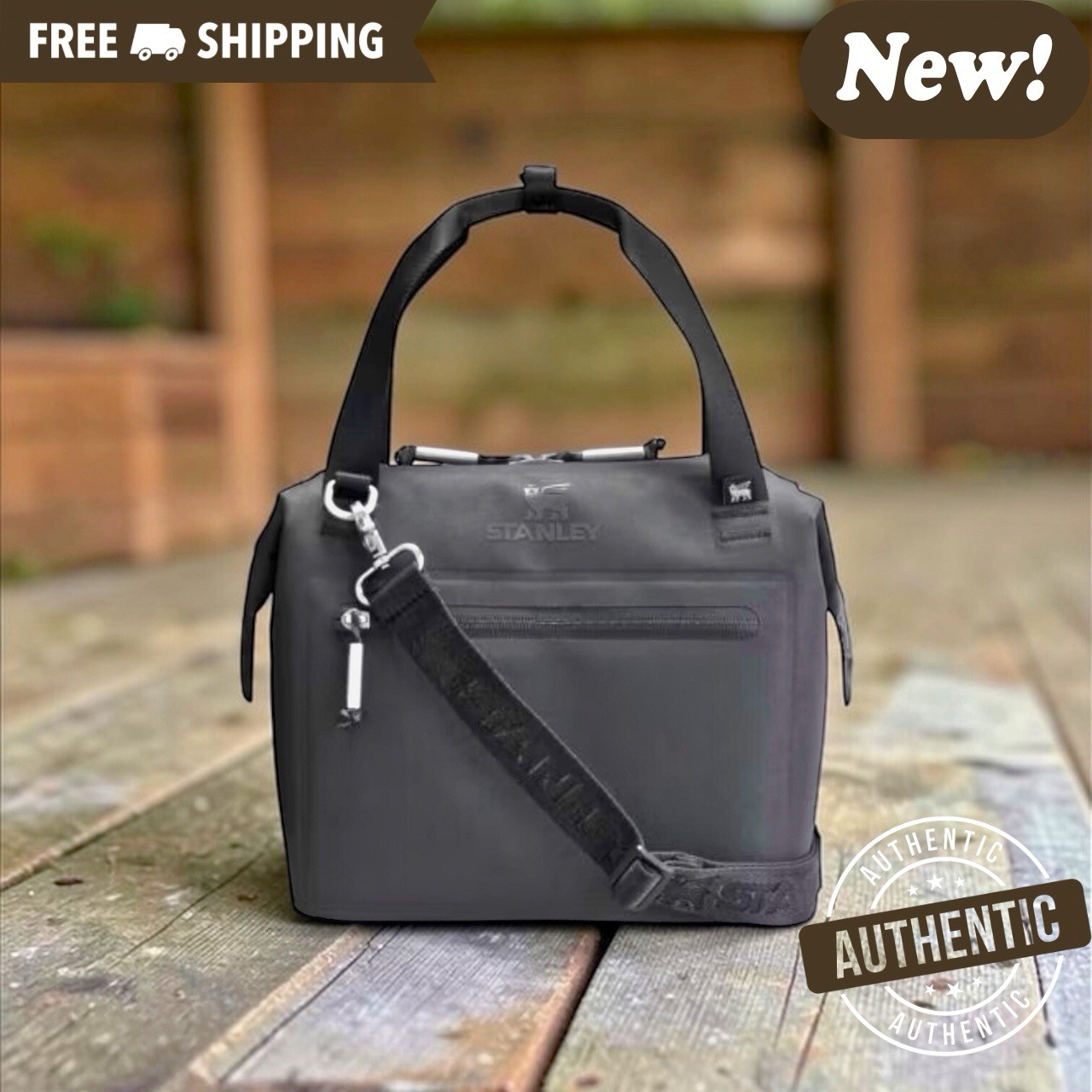 Stanley 10 Cans/7.4qt All Day Julienne Mini Bag Cooler-Black- Free Shipping