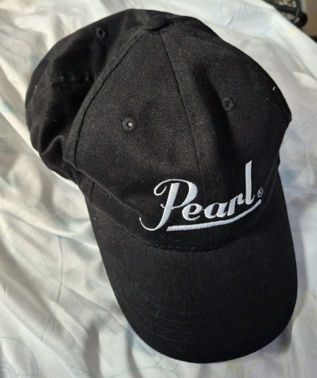 PEARL DRUMS ADJUSTABLE SIZE BLACK  HAT  ( NEW NO TAG)