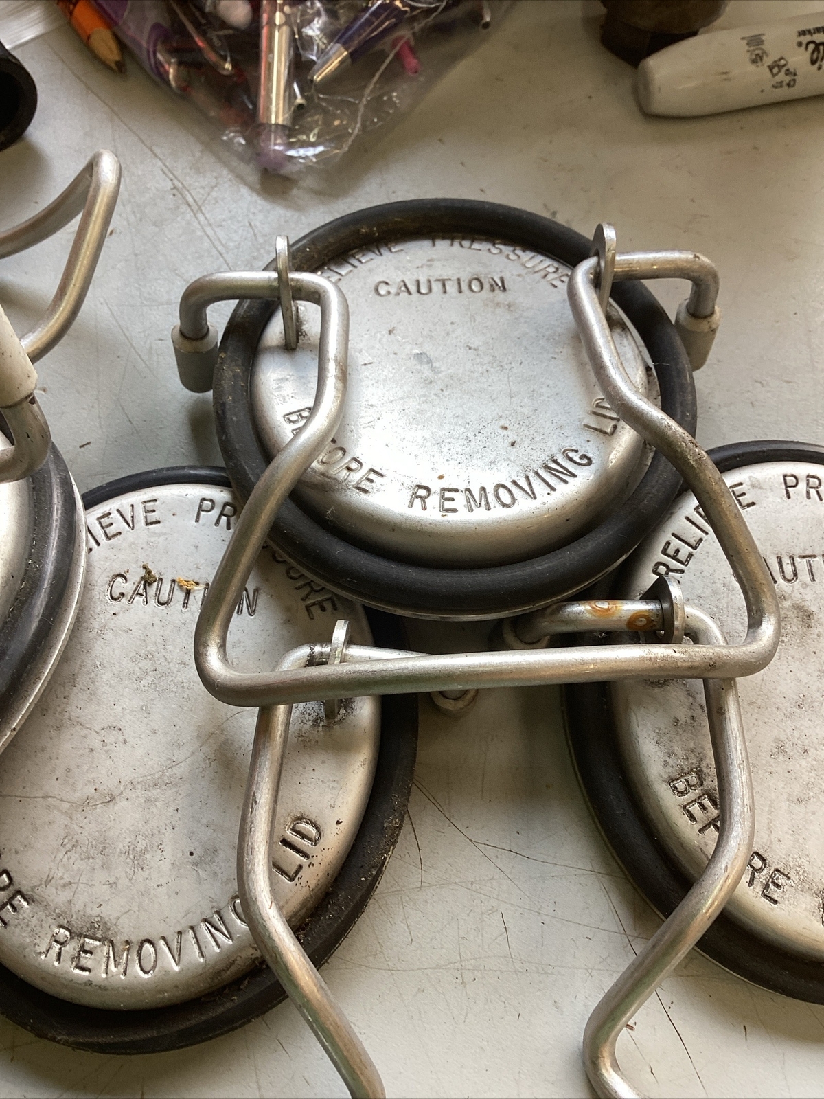 4 Slightly Used Taylor Hopper Covers For Slushy Machine.