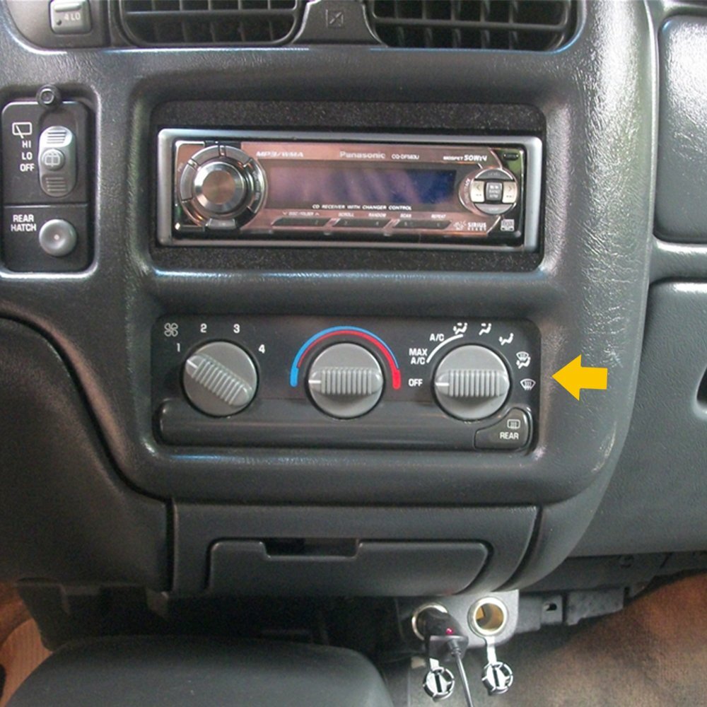 3PCS A/C Heater Temperature Climate Control Knob Set For 1998-2004 Chevy S-10