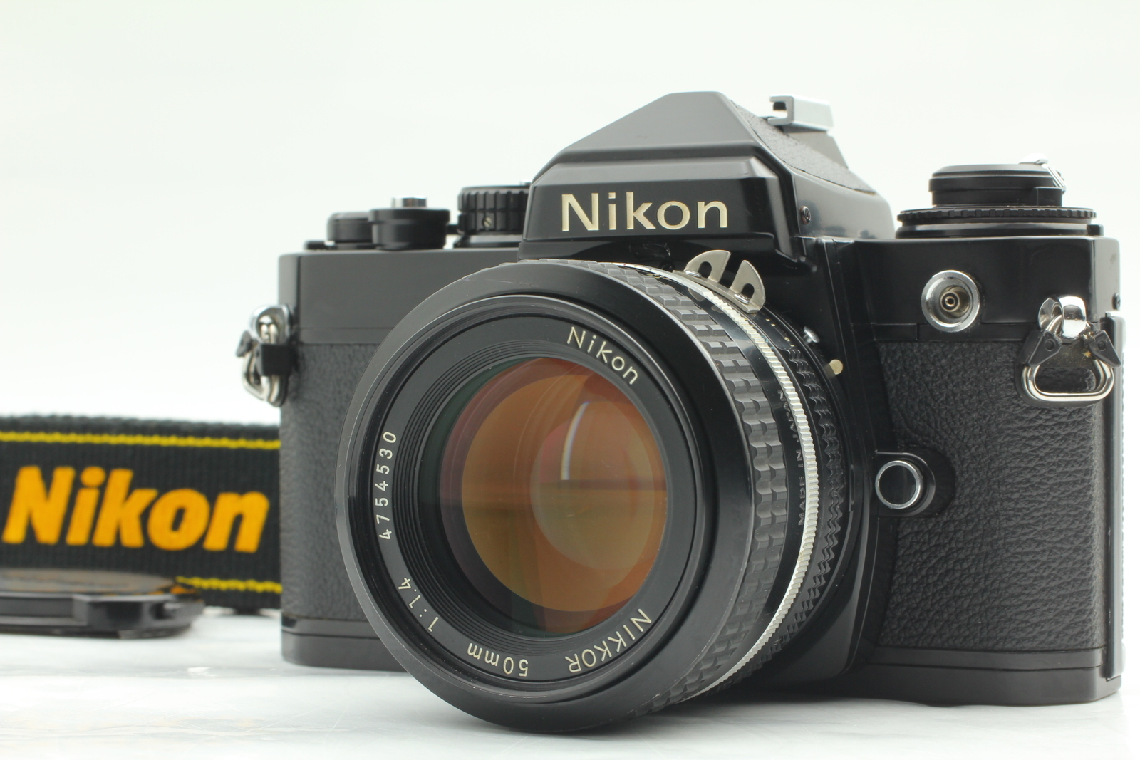 [Exc+5] Nikon FE black nikkor 50mm F1.4 AI SLR film camera From JAPAN