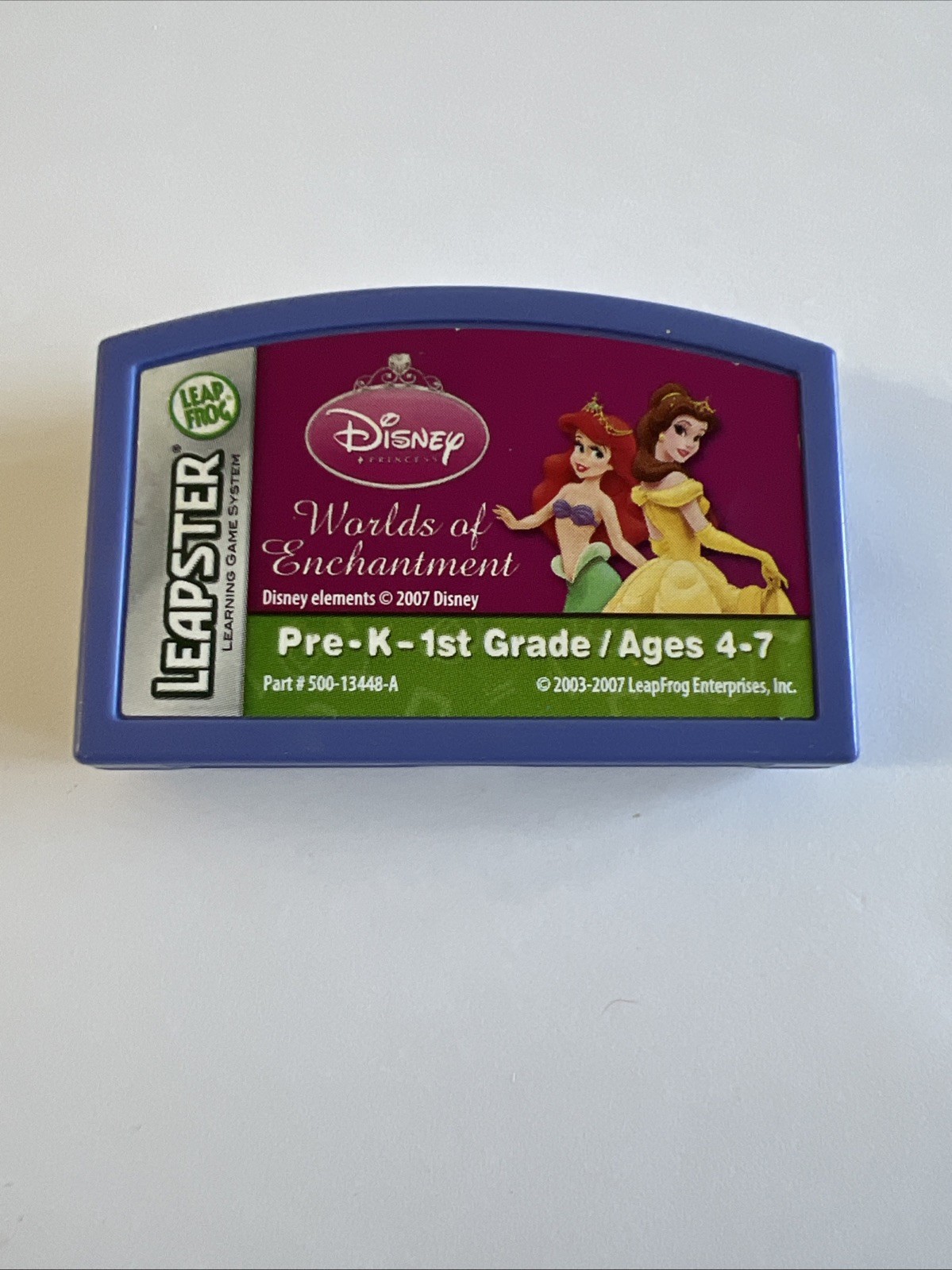 LeapFrog Leapster DISNEY PRINCESSES WORLDS OF ENCHANTMENT Game Cartridge