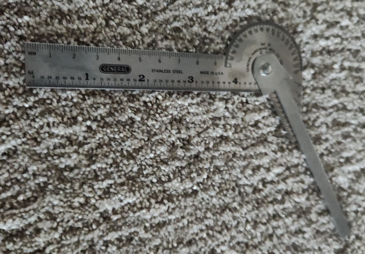 GENERAL NO. 16 STAINLESS STEEL PROTRACTOR CENTER FINDER