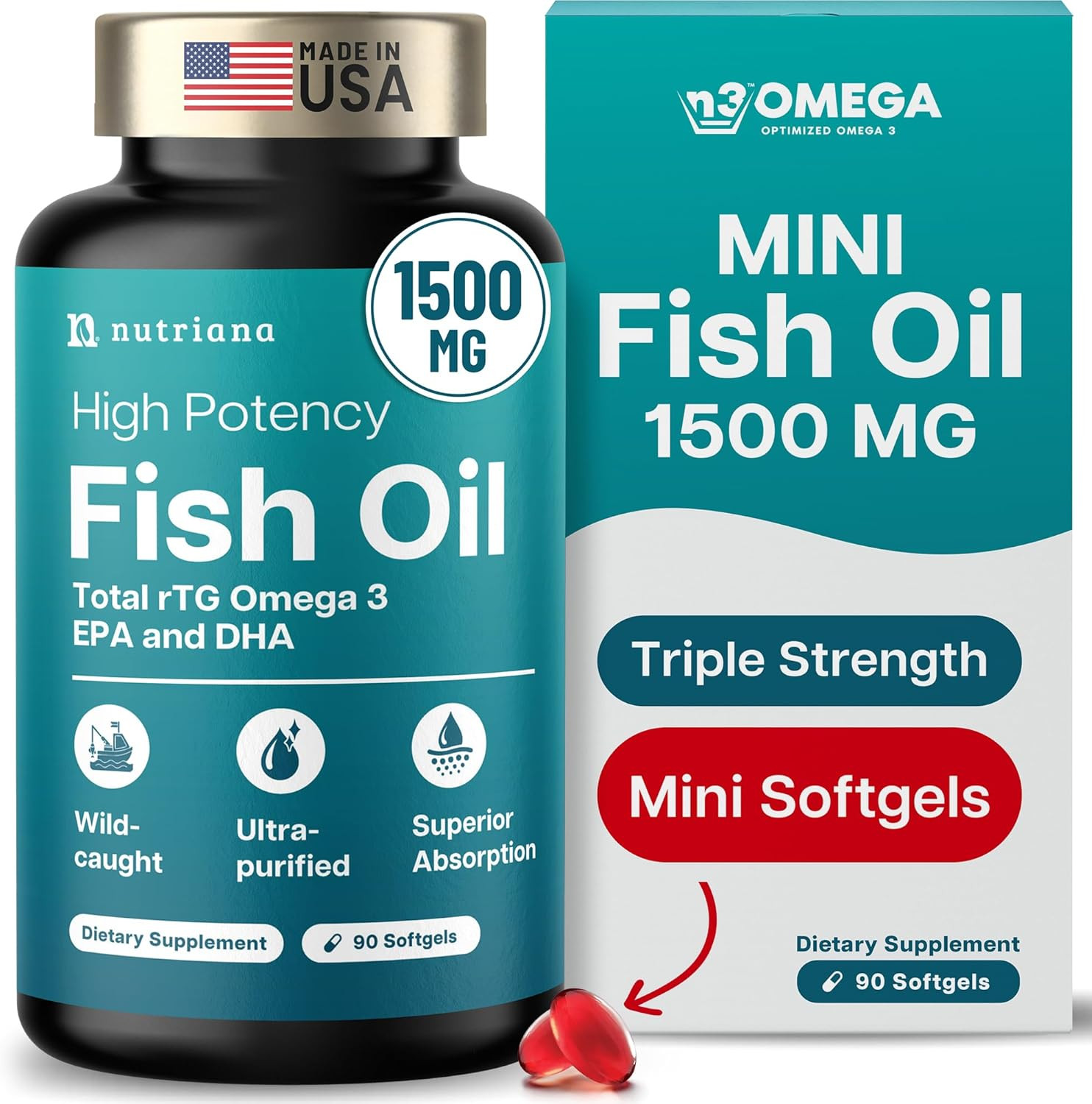 Wileys Finest Alaskan Fish Oil - Easy Swallow Minis