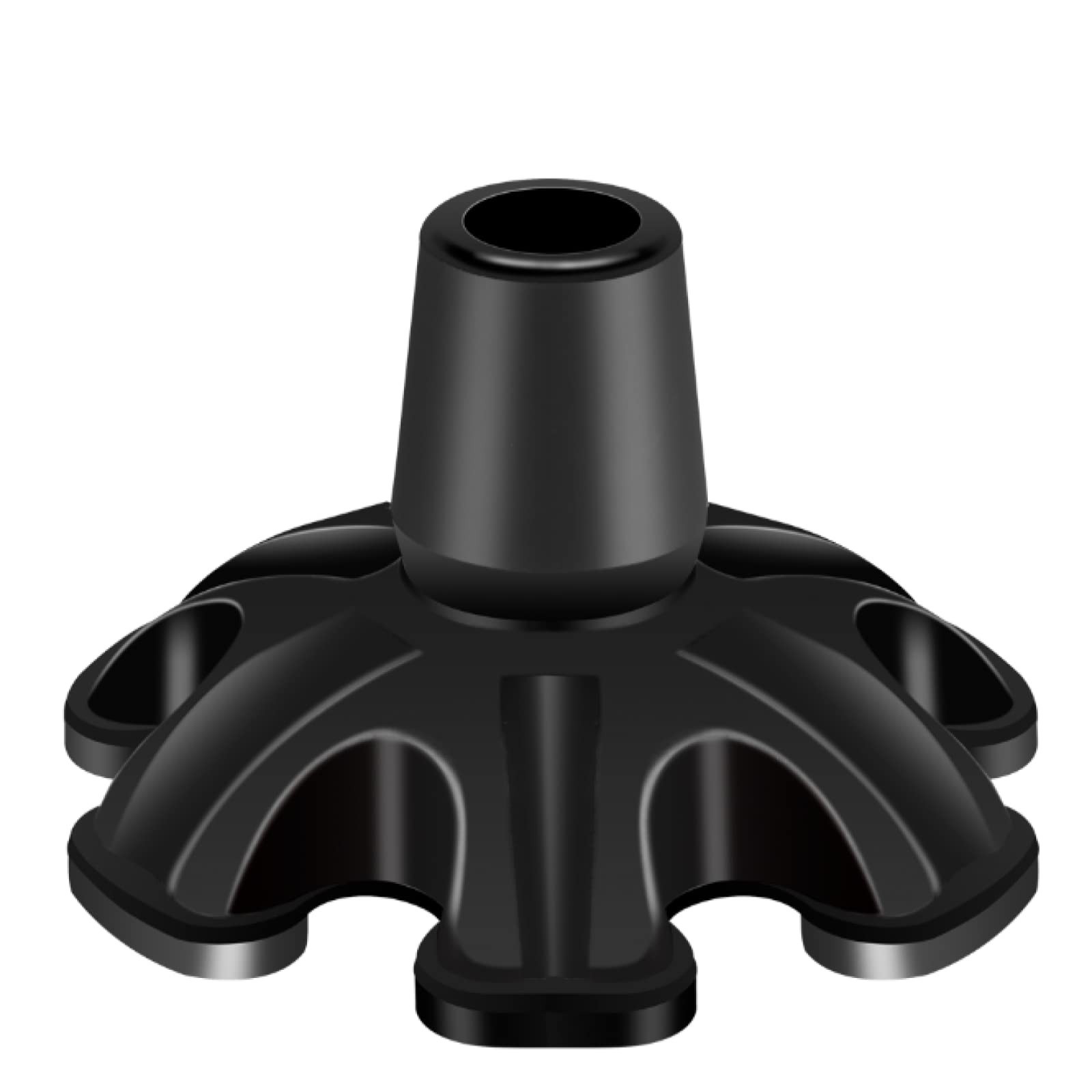 Cane Tip 3/4 inch 6 Support Cane Feet Self Standing Cane Tip, 6 Support Feets...