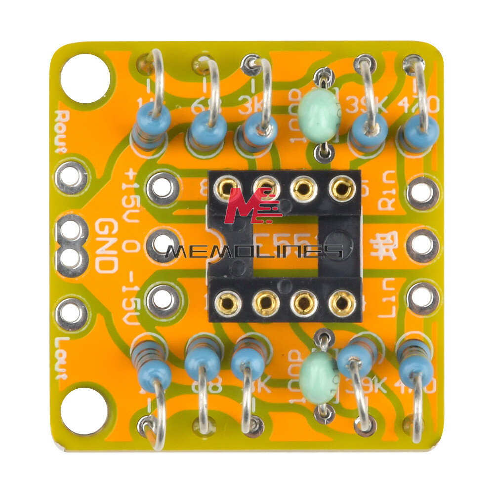 Dual OP Amp Preamp DC Amplification Board PCB for NE5532 OPA2134 OPA2604 AD826