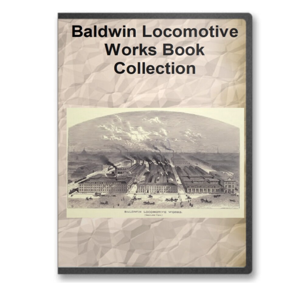 Baldwin Locomotive Works Pennsylvania 3 Book Collection on CD - D207