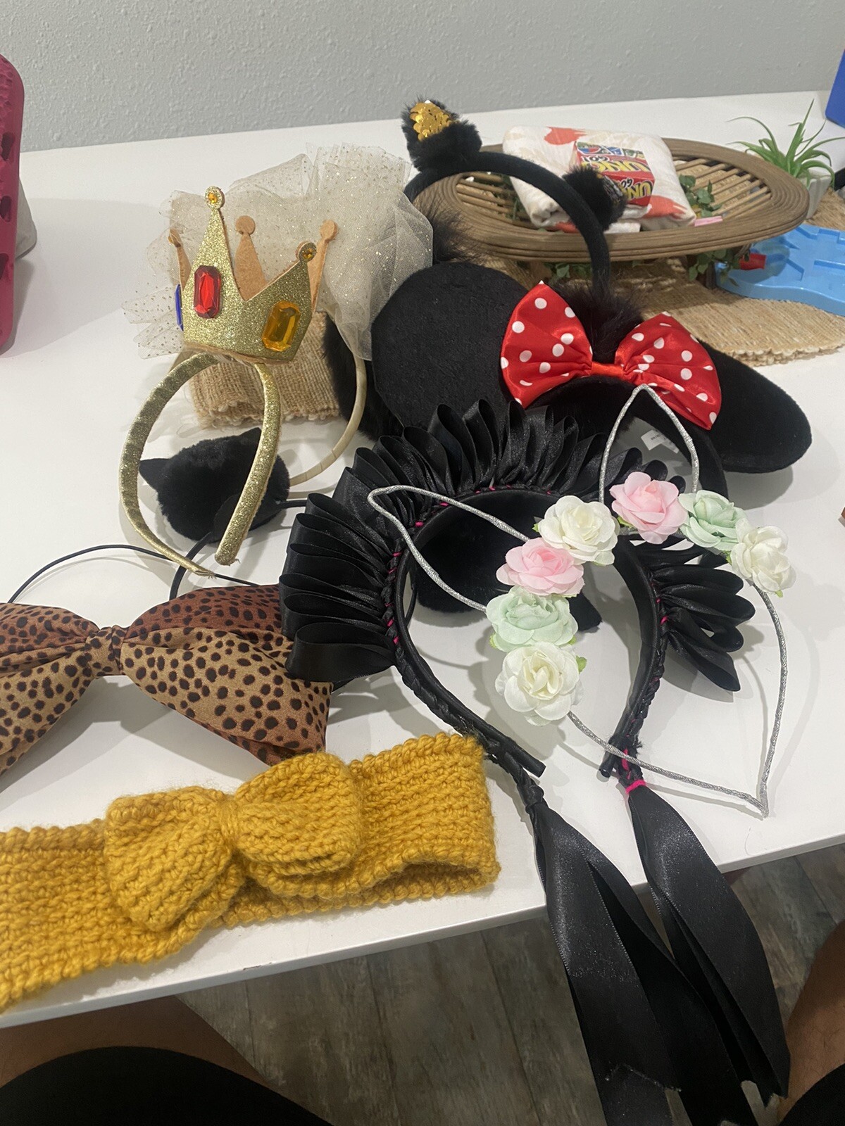 Lot of 9 Adorable Baby Girl Headbands one size