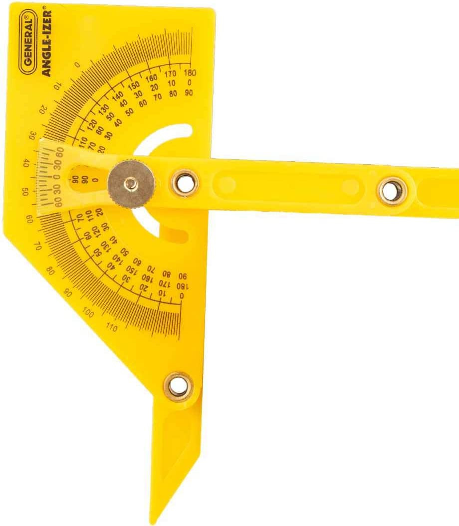 29 Plastic Protractor and Angle Finder, Outside, Inside, Sloped Angles, 0° to 18