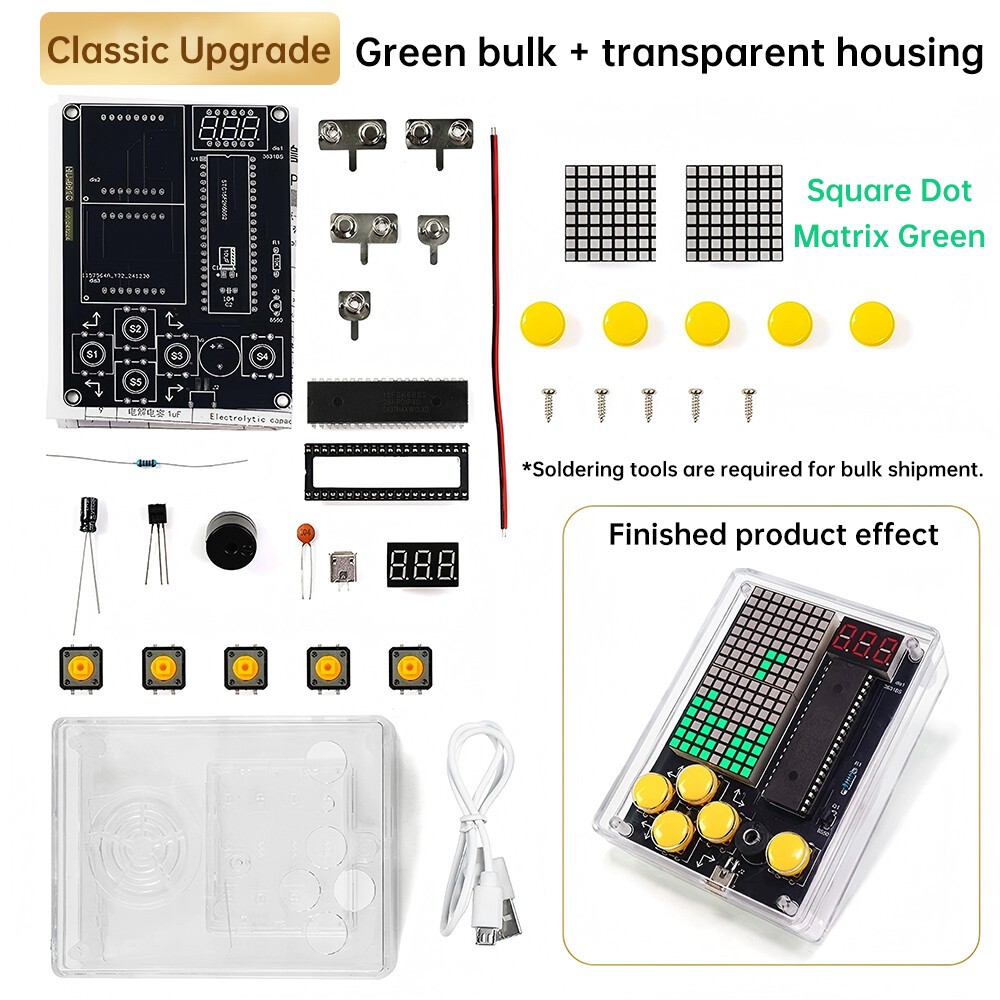 Children Game Kit Game Electronic Kit DIY 51 Microcontroller  Soldering Practice