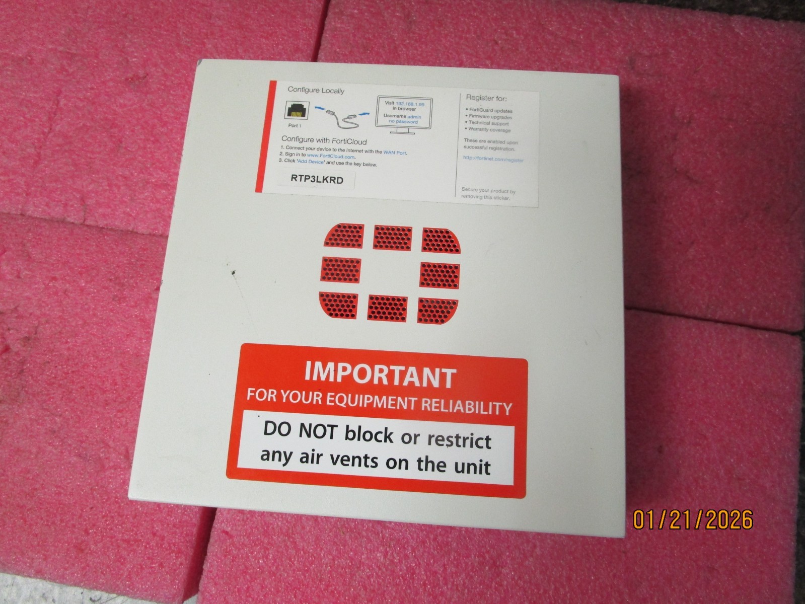 FORTINET FORTIGATE 90D FG-90D FIREWALL NETWORK SECURITY APPLIANCE NO POWER SPPLY