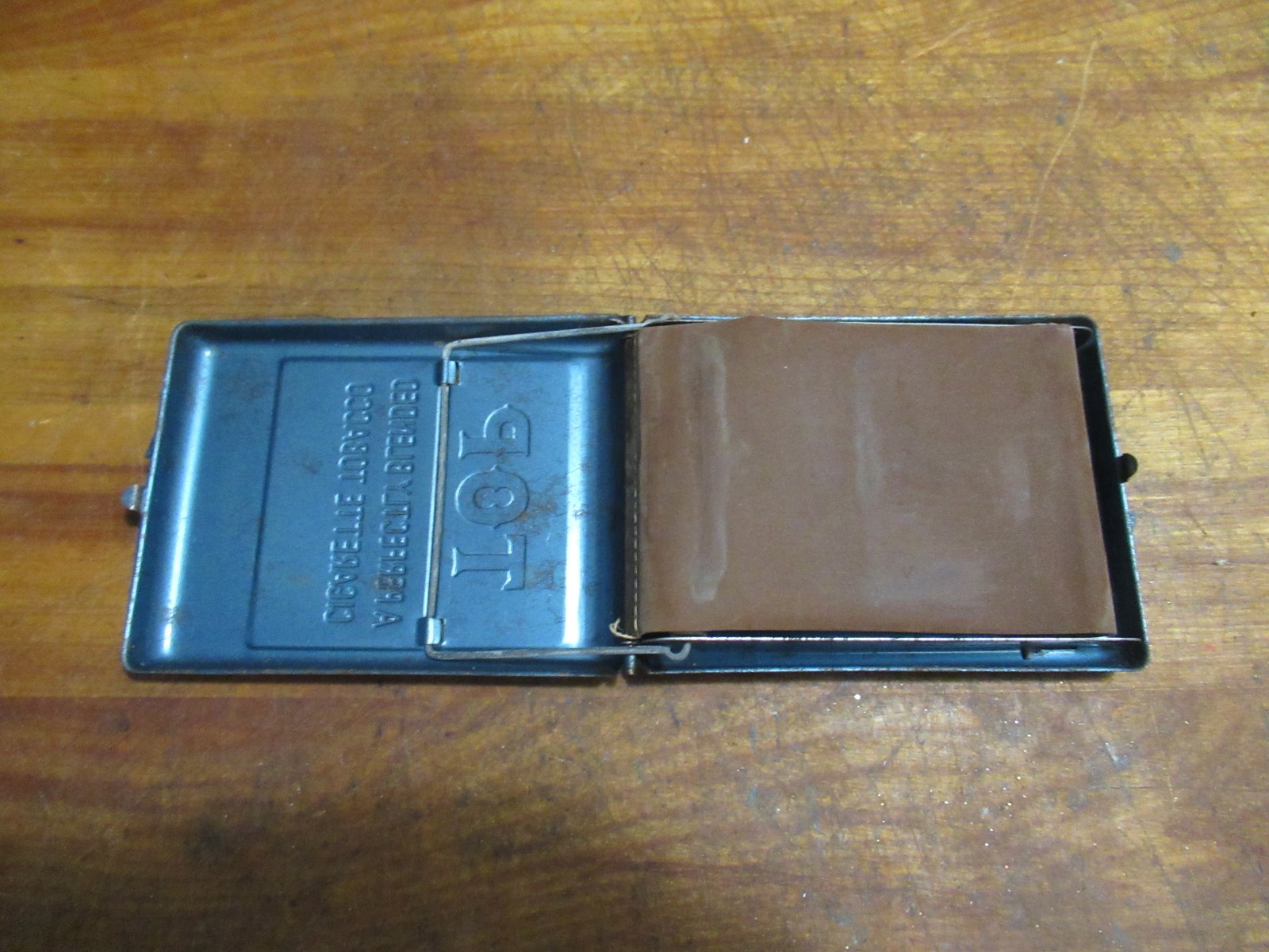 Vintage TOP Blue Metal Tin Cigarette Roller Perfect Blended Tobacco