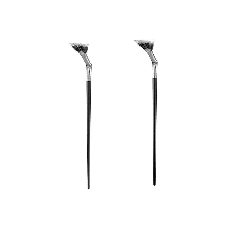Fan Mascara Brushes Eyelash Eyebrow Brushes Set Makeup Tools Ended Eye