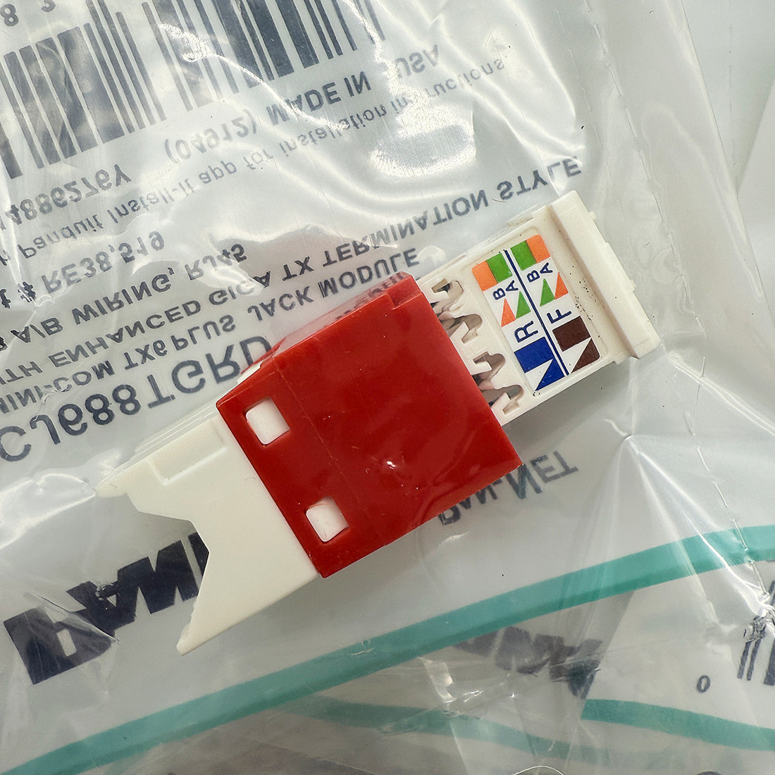 Panduit Category Cat6 Jacks RJ45 CJ688TGRD Box of 50 Color Red Cat6 Brand New