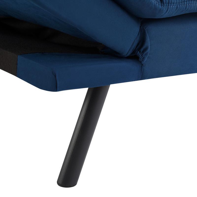 Memory Foam Futon Sofa Bed Split-Back Design Adjustable Armrests Easy Assembly