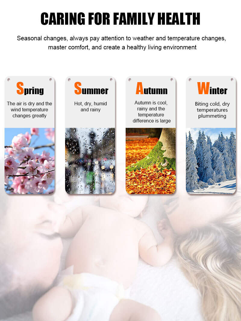 Thermometer Indoor Digital LCD Hygrometer Temperature Humidity Meter Alarm Clock