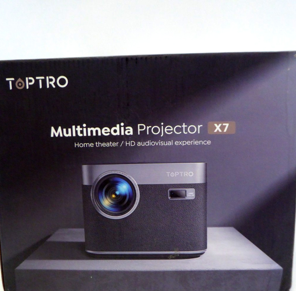 Toptro X7 Multimedia Android Projector 1080p 4K WiFi Bluetooth Built-in Apps