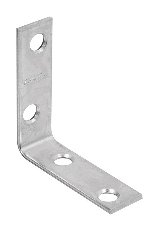 National Hardware 2in. H x 0.63in. W x 0.08in. D Steel Inside Corner Brace 40PK