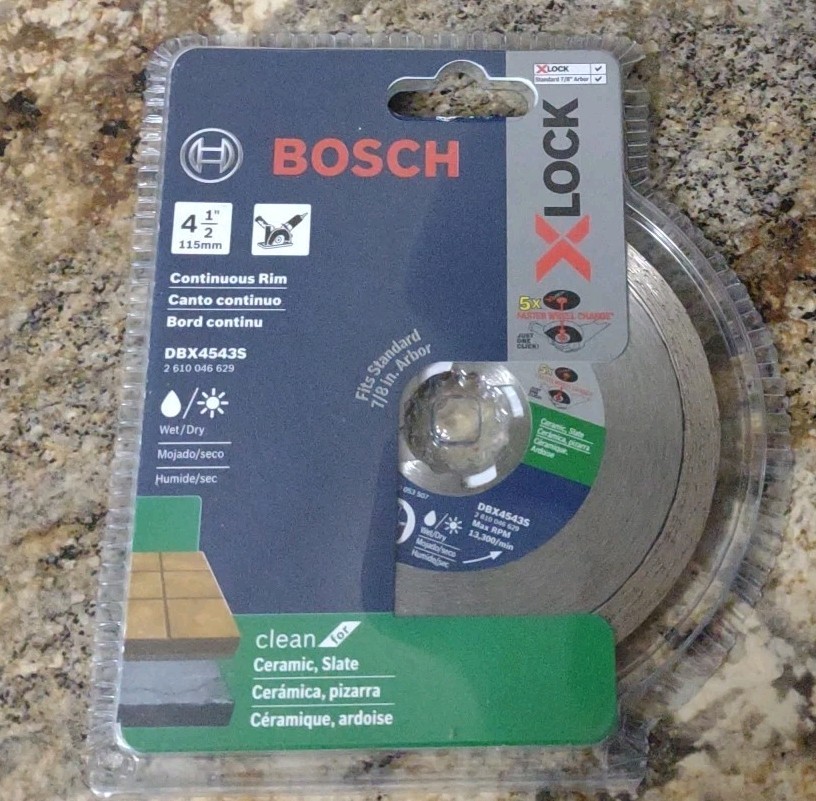 Bosch X-Lock 4.5-in Diamond Cutting / Grinding Wheel DBX4543S
