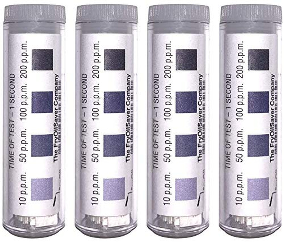 Chlorine Test Strips for Restaurants & Food Services, 4 X Vial of 100 Sanitizer