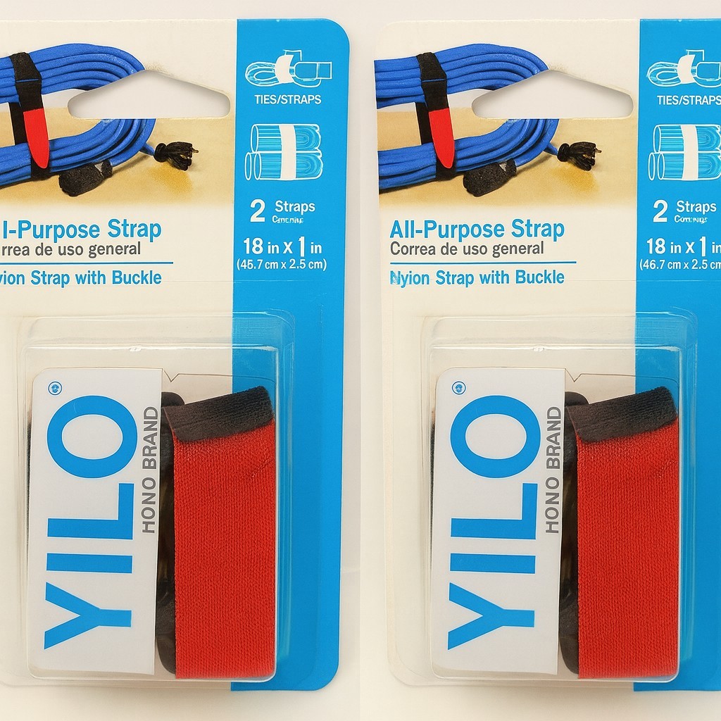 Velcro All Purpose Cinch Straps  Heavy Duty  18" x 1"  2 Straps  90107  2 Pack