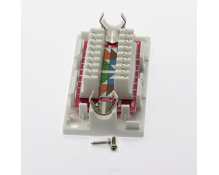 2x CAT6 CAT 6 Junction Box Type 110 & Punch Down LAN Ethernet Extender Adapter
