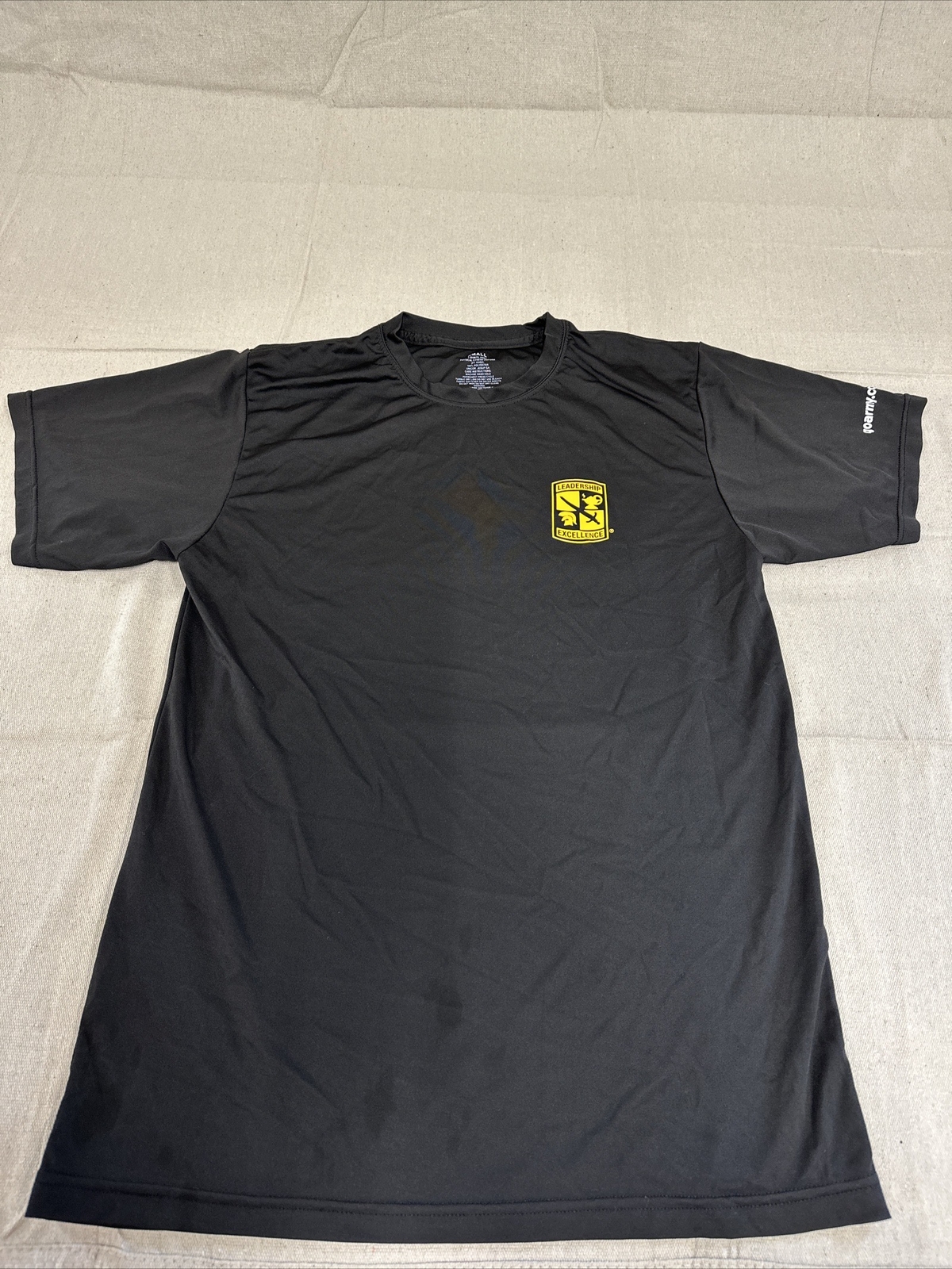 Official US Army Physical Fitness Uniform (FT KNOX) Black T-Shirt Sm Leadership