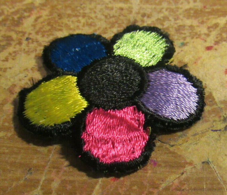 FLOWER COLLECTABLE RARE VINTAGE PATCH EMBROIDED 90'S METAL LIVE GRATEFUL DEAD