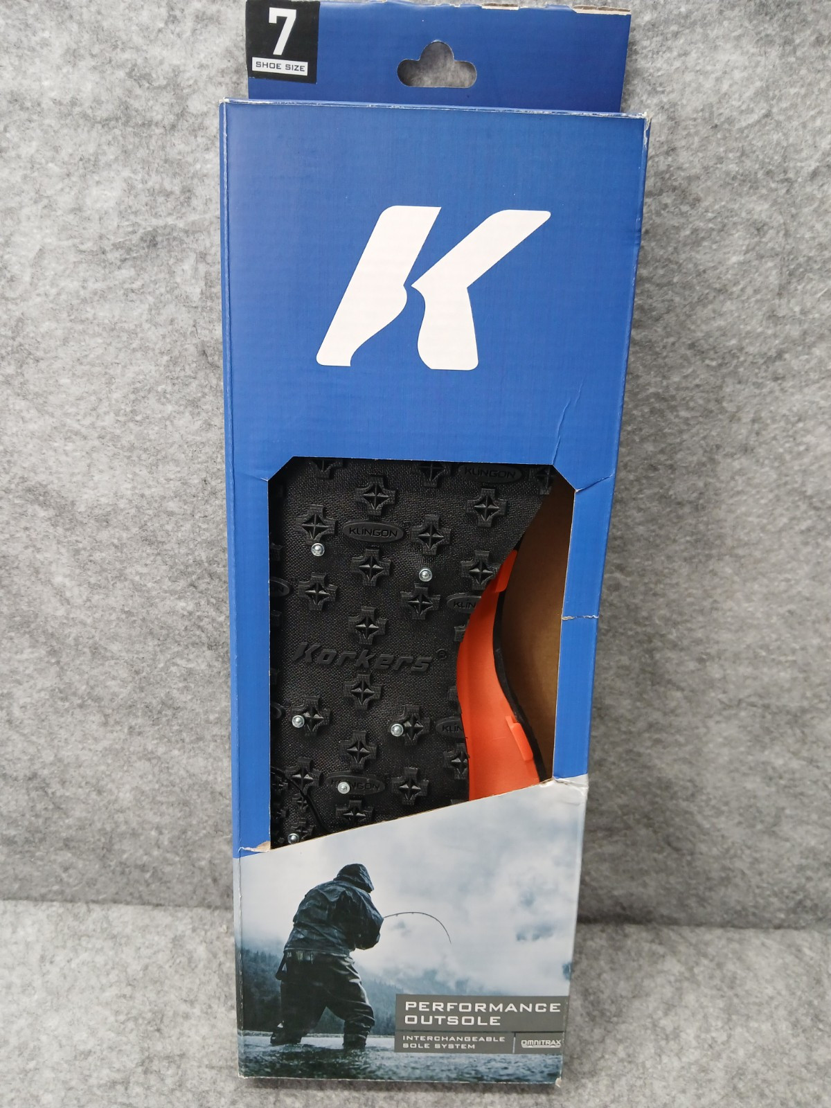 Korkers Omnitrax v3.0 Interchangeable Sole - Studded Kling-On -  Size 7 - FA3020