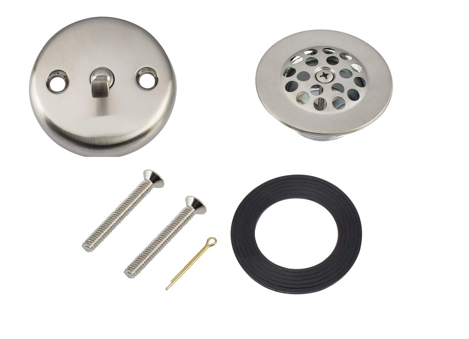 Artiwell Trip Lever Tub Trim Kit Set 3.15''x3.15''x1.85'', Brushed Nickel