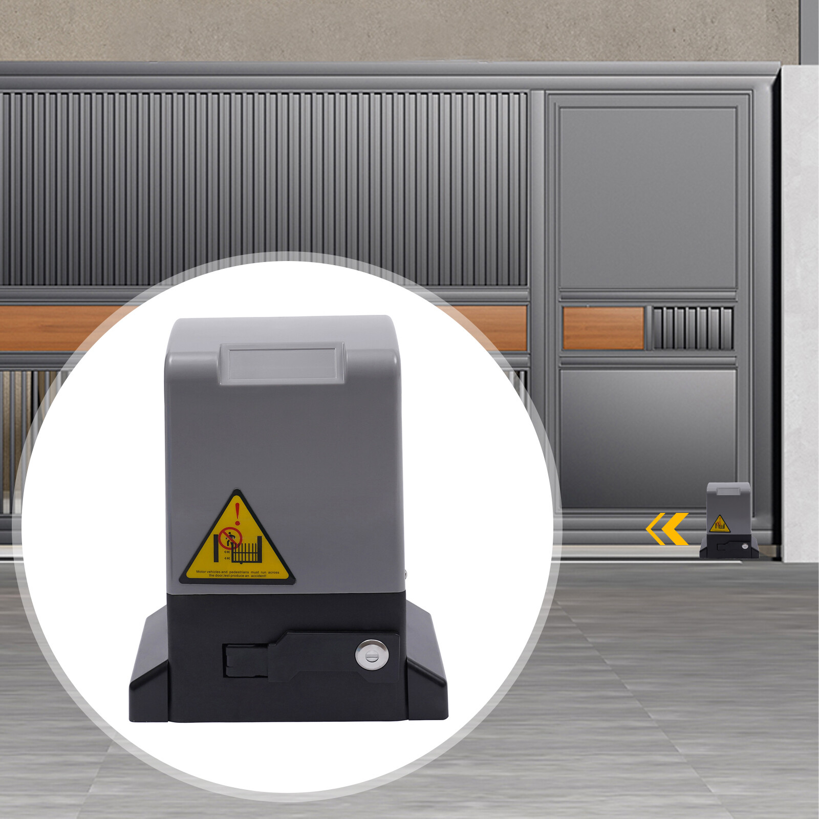 2700LBS / 4400lbs Electric Sliding Gate Opener Garage Door AC Motor w/ 2 Remotes